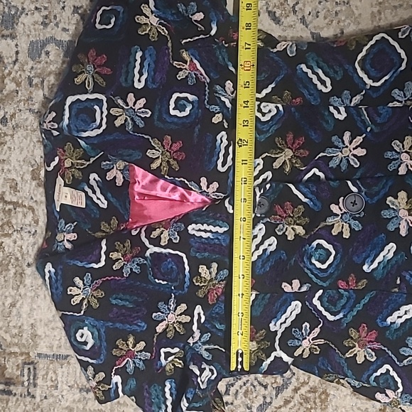 Sundance Biancabella Floral Appliqué Wool coat - Picture 7 of 10